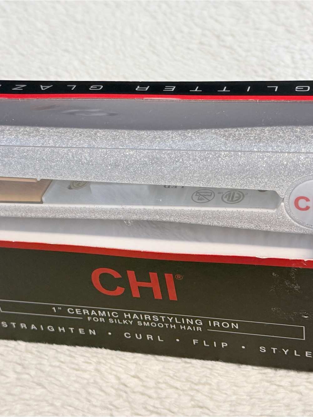 CHI 1" Ceramic Hairstyling Iron in Silver